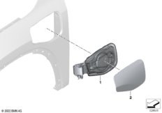 Крышка разъема для зарядки спереди