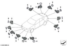 Сигнализация авар.сближен.при парк.(PDC)