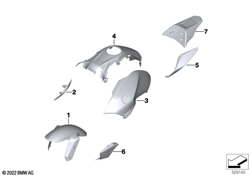 Окрашенные детали WN2L Racing-синий