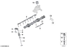 Распредвал управления выпускн.клапанами