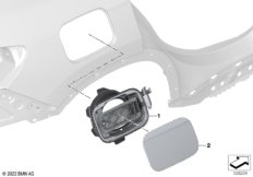 Крышка разъема для зарядки сзади