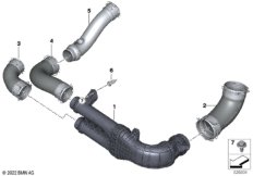 Охлажд.наддув.воздуха турбонагнетателя