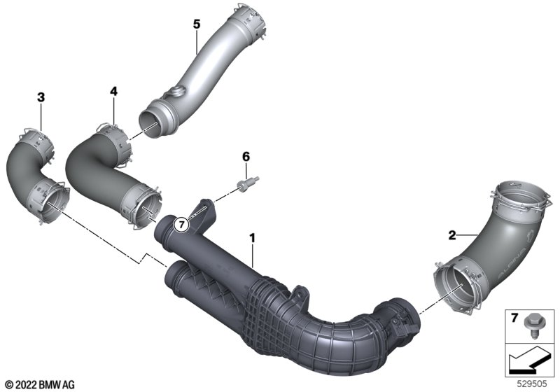 Охлажд.наддув.воздуха турбонагнетателя