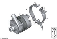 Электрический насос ОЖ / крепление