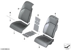 Набивка и обивка базового сиденья Зд