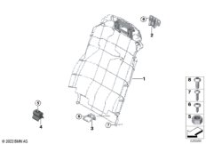 Каркас подушки базового сиденья Зд