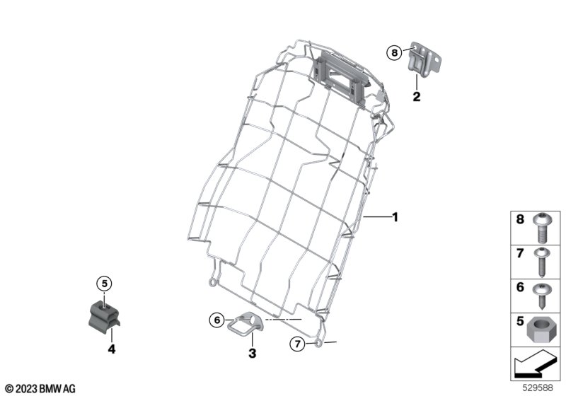 Каркас подушки базового сиденья Зд
