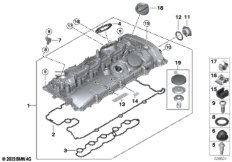 Крышка головки блока цилиндров/доп.эл.