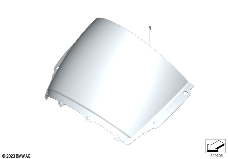 Ветрозащитный щиток, тонированный