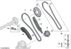 Приводная цепь механ.газораспред. Вх