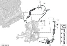 Подача масла турбонагнетателя