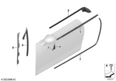 Накладки и уплотнения двери Пд
