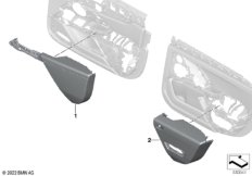 Индивидул. навесные детали обшивки двери