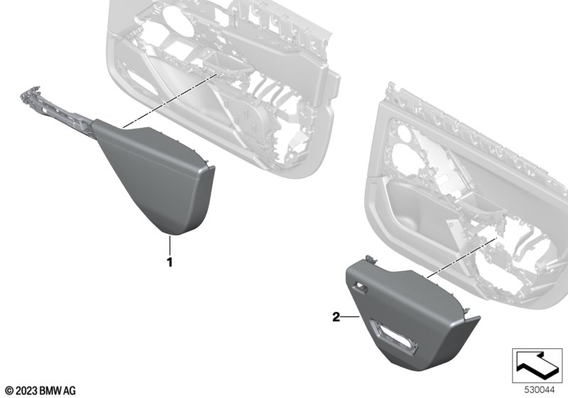 Индивидул. навесные детали обшивки двери