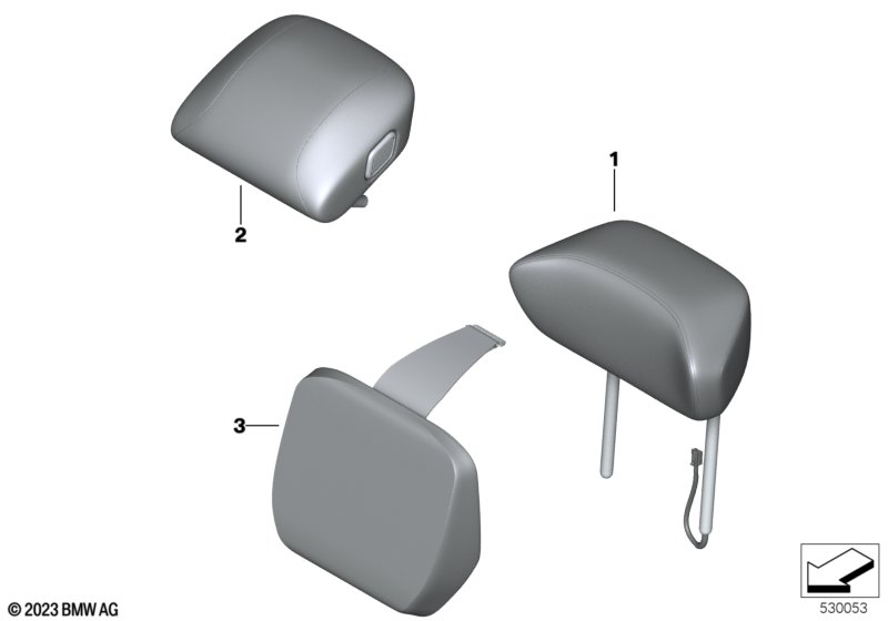 Индивидуальный подголовник задний