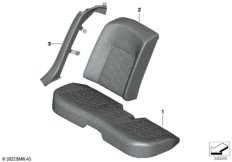 Индивидуальный чехол заднего сиденья