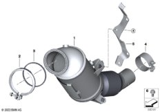 Катализатор рядом с двигателем