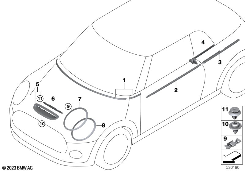 Наружные накладки/дек.решетки I