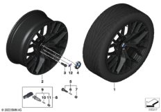 BMW л/с диск M перф. Y-обр.спицы 911M SZ