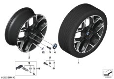 BMW л/с диск 20" Y-обр. спицы 872M