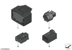 Корпус штепсельной розетки MQS