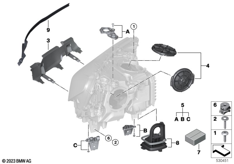 Детали фары