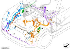 Рем.кабель основ.жгут проводов - впереди
