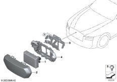 Передний радиолокац.датчик дальн.диапаз.