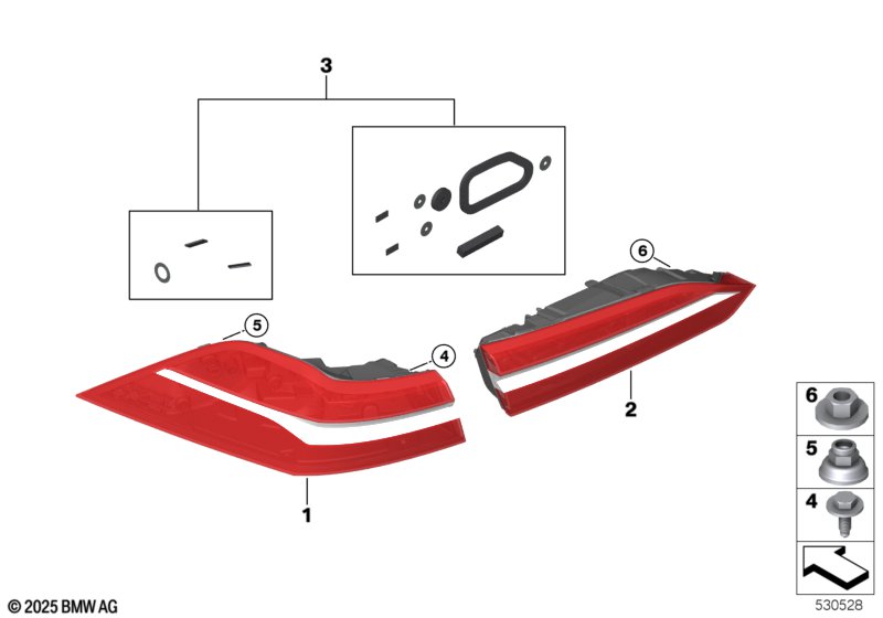 G68 фонарь левый внешний стандарт