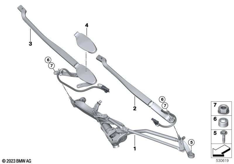 Детали стеклоочистителя