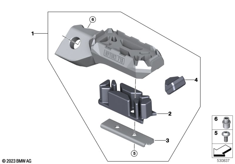 Упоры для ног водителя