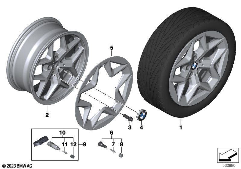 BMW л/с диск Aerodynamik 932 - 18"