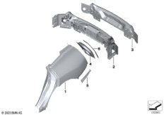 Крыло/облицовка задней части