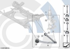 Ремкомплект поперечного рычага подвески