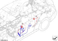 Жгут проводов двери/боков. обшивка сзади