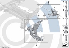 Ремкомплект поперечного рычага подвески