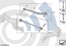 Ремкомплект поперечного рычага подвески
