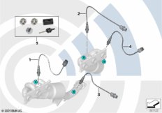 Ремкомплект прив. фланца д/дат.отр.газов
