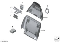 Накладки спинки переднего сиденья