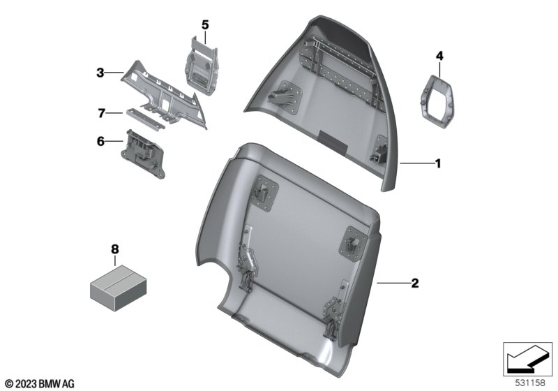Накладки спинки переднего сиденья