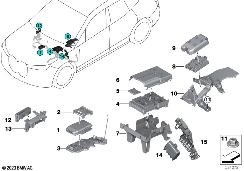 Распределитель тока/распределитель B+ Пд