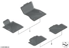 Ножной коврик, всепогодный