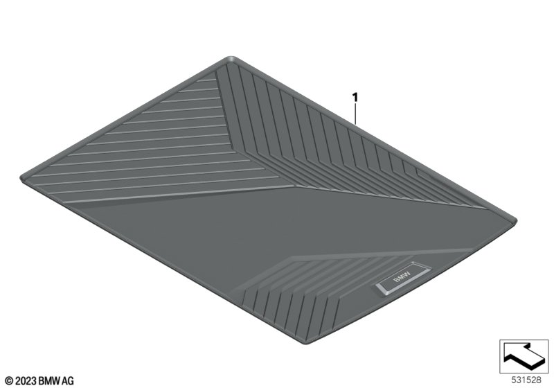 Фасонный коврик для багажника
