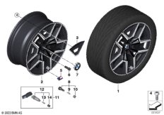 BMW л/с диск аэродинамич. 936M — 19"