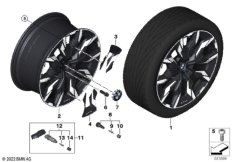 BMW л/с диск аэродинамич. 954i — 21"