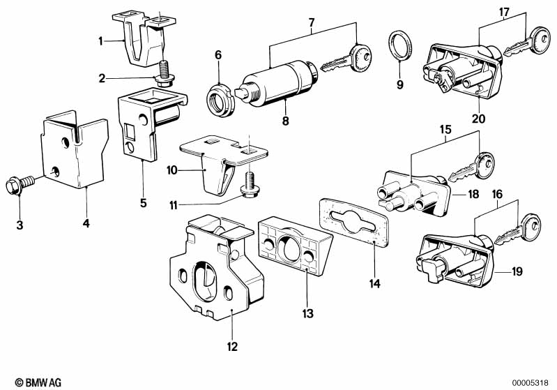 Багажная дверь/ петли/ запорный механизм