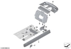Перегородка баг.отделение/детали днища