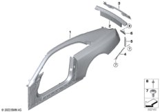 Крыло/облицовка задней части