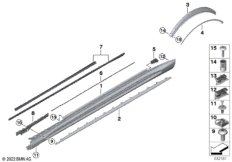 Накладка порог / арка колеса