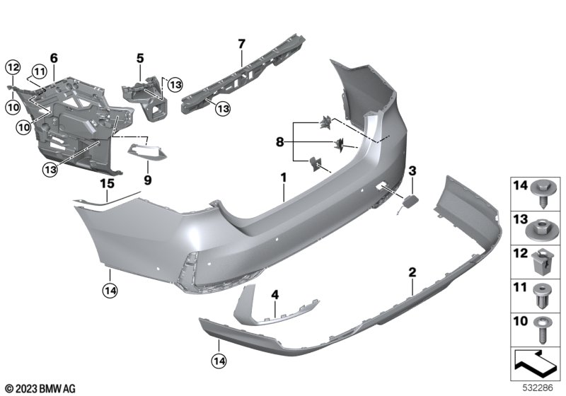 G60 задний бампер